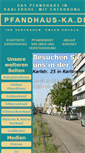 Mobile Screenshot of pfandhaus-ka.de